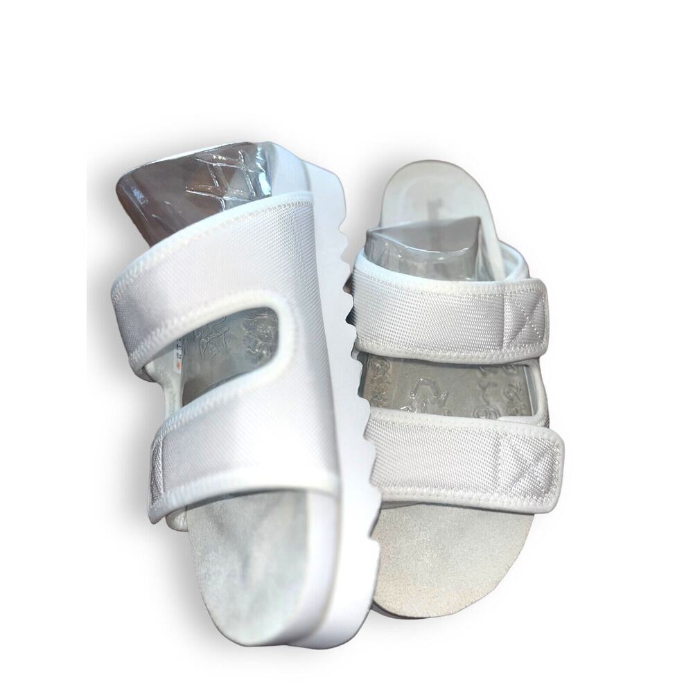 Timberland White Dual-Strap Slide Sandals